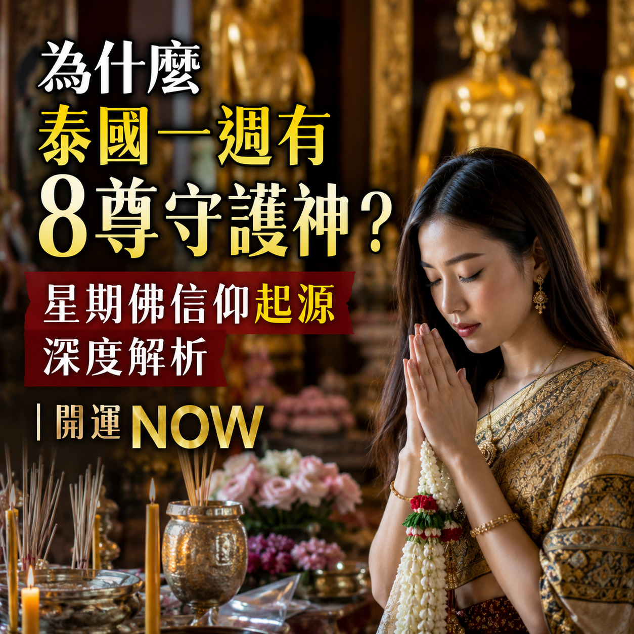 【泰好學】為什麼泰國一週有 8 尊守護神？星期佛信仰起源深度解析｜開運NOW