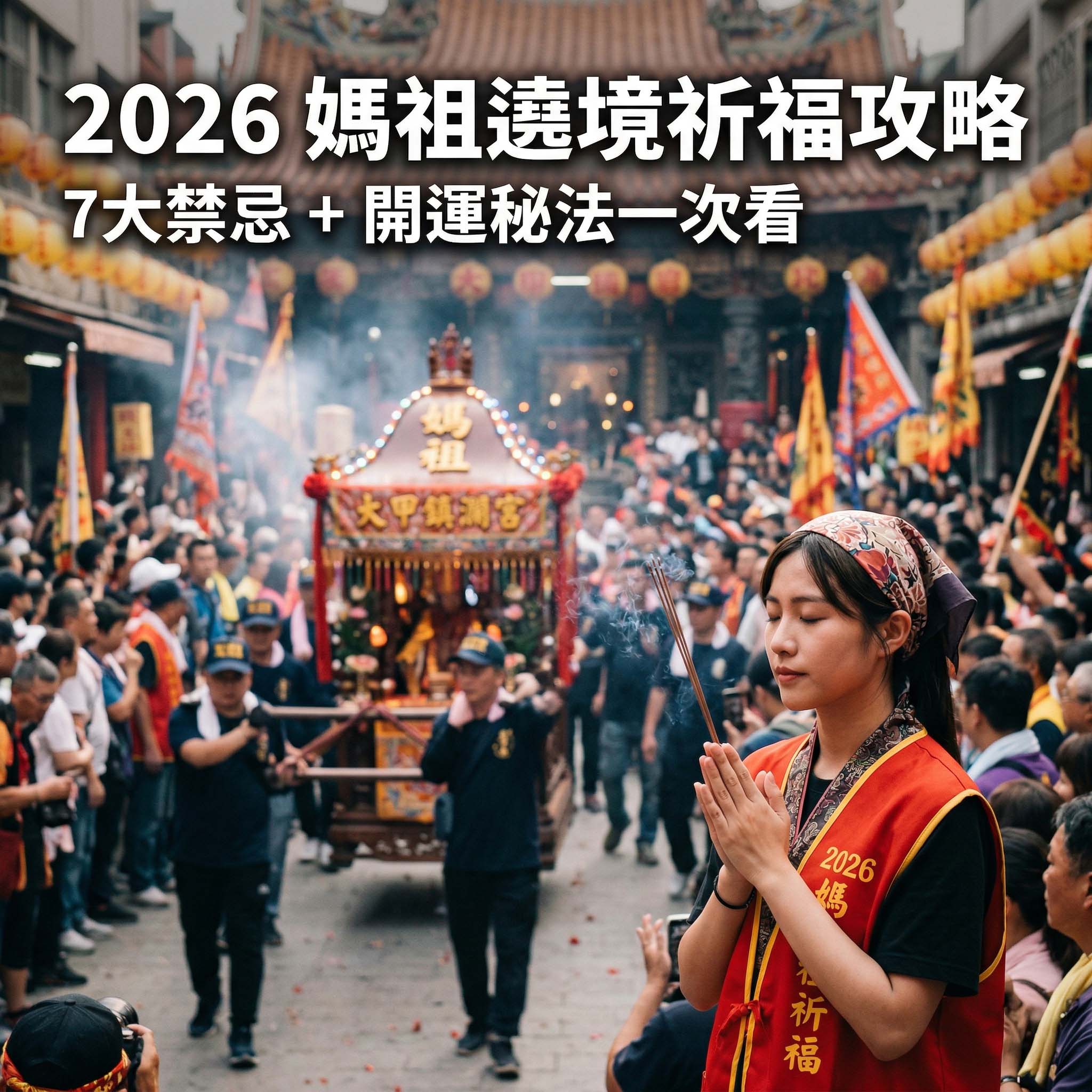 【泰好運】2026媽祖遶境祈福攻略｜7大禁忌＋開運秘法一次看