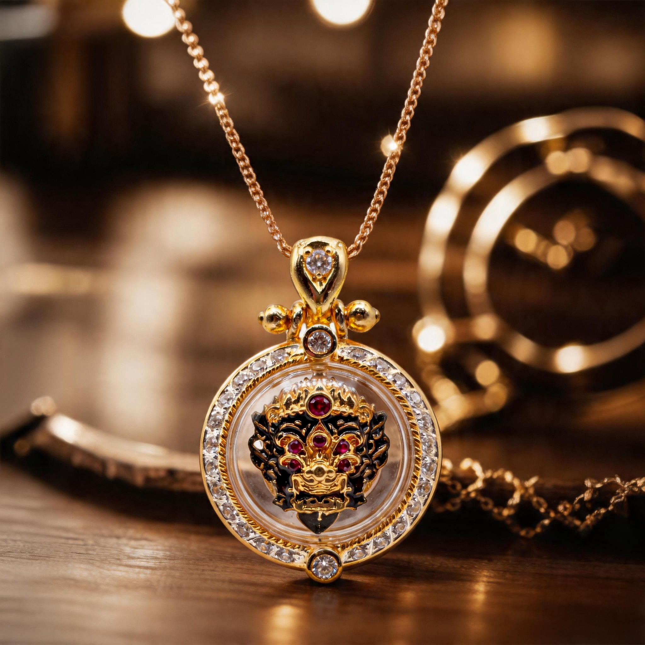 泰幸福-【五眼四耳】五路八方鴻運吸財＆橫財入庫佛牌送鍊子＿ 產品說明