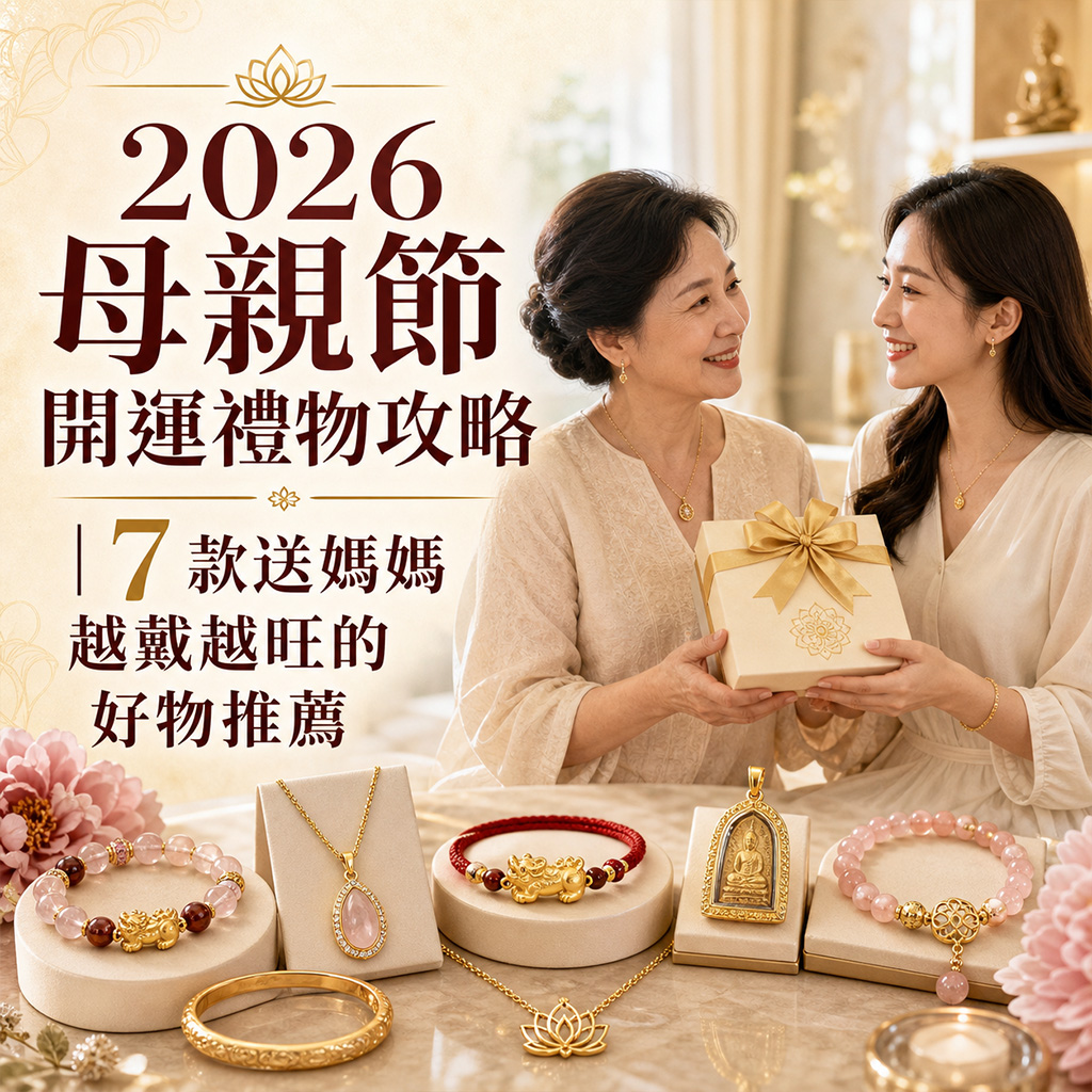 2026 母親節開運禮物攻略｜7 款送媽媽越戴越旺的好物推薦