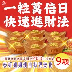 大辣天后宮-【一粒萬倍日．快速進財法】元寶香9顆-代燒