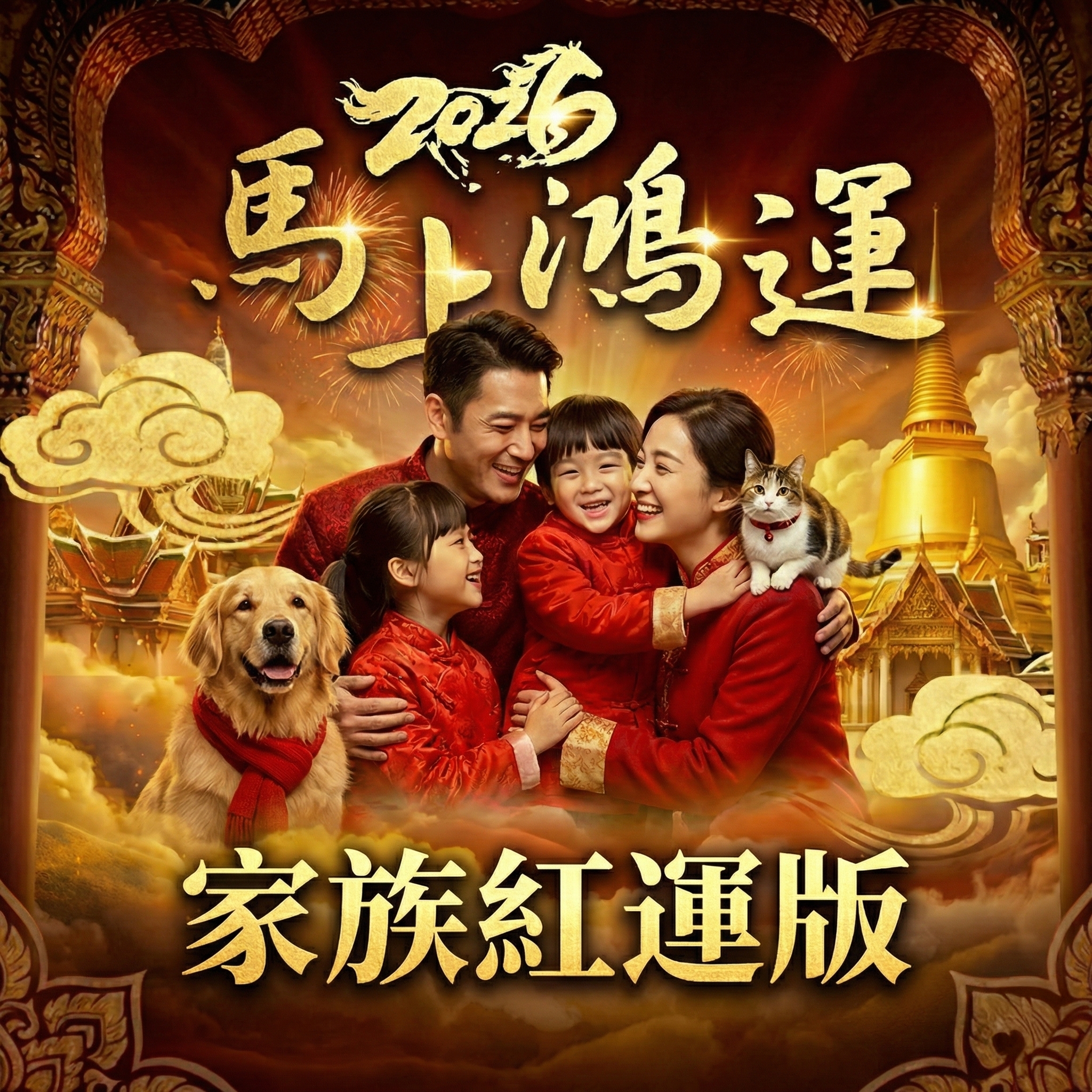 大辣天后宮-【家庭紅運版】馬上鴻運新春祈福大法會_參加法會送塔拱寺《風馬