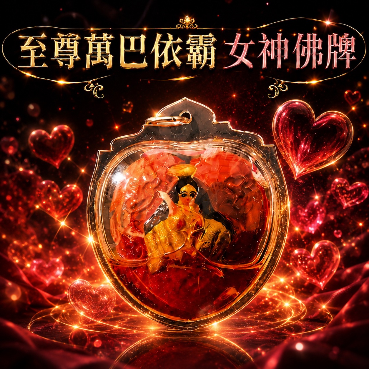 泰幸福-【限量老牌】魯士谷大師第一版至尊萬巴依霸女神佛牌