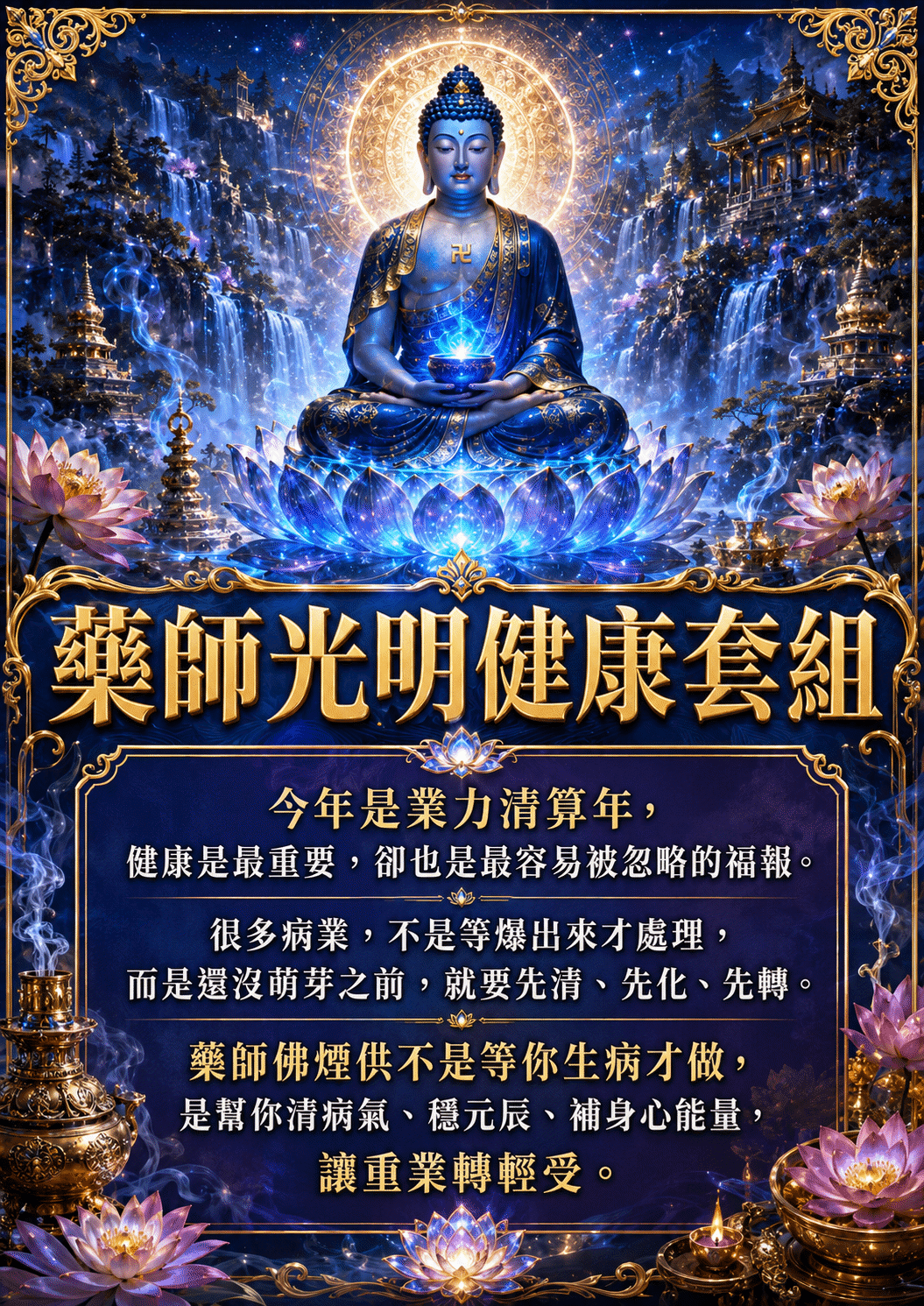 泰幸福-【世界煙供日】藥師光明健康套組 產品說明