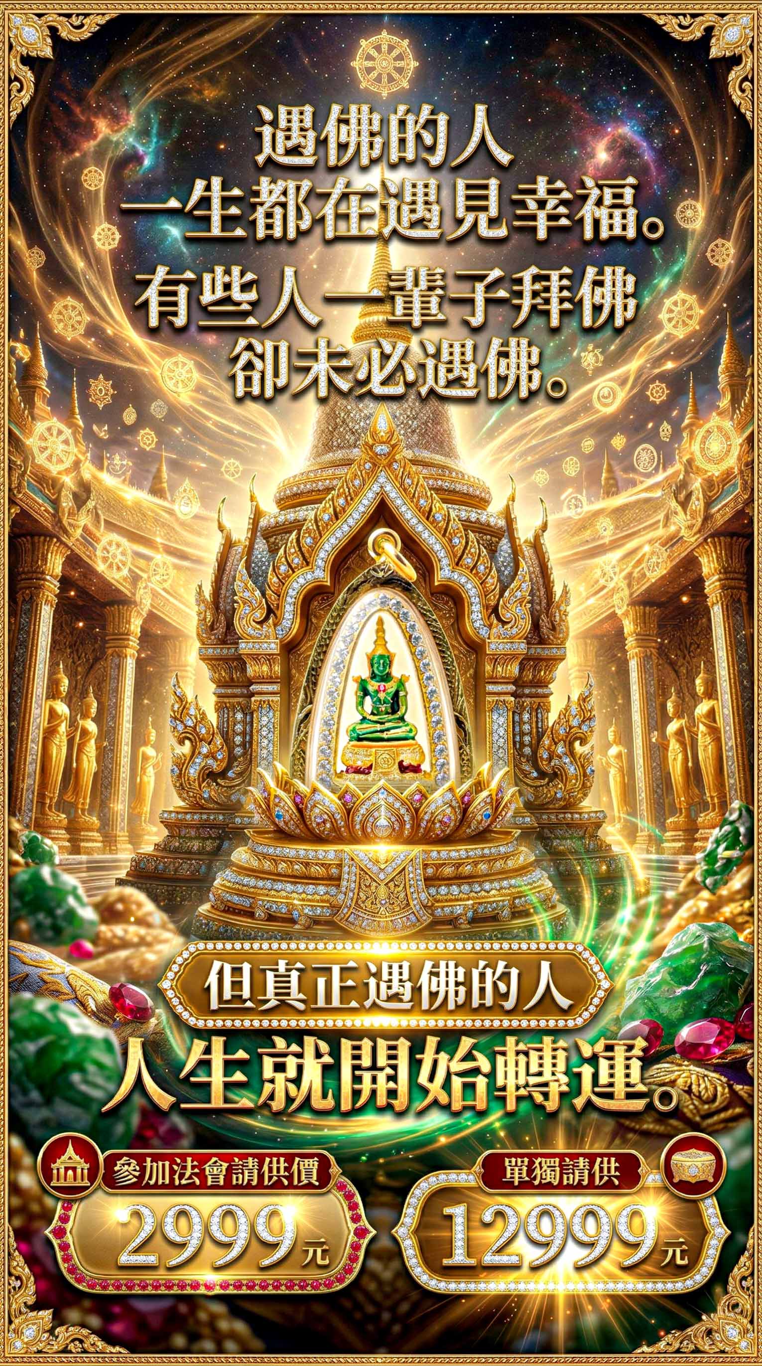 大辣天后宮-《108種無上功德法會》功德入庫版 產品說明