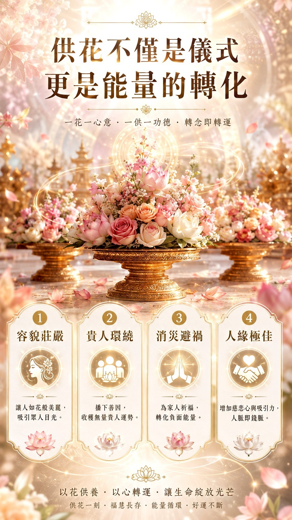 開運NOW-【佛均山】佛前供花 (一盤 ) 產品說明