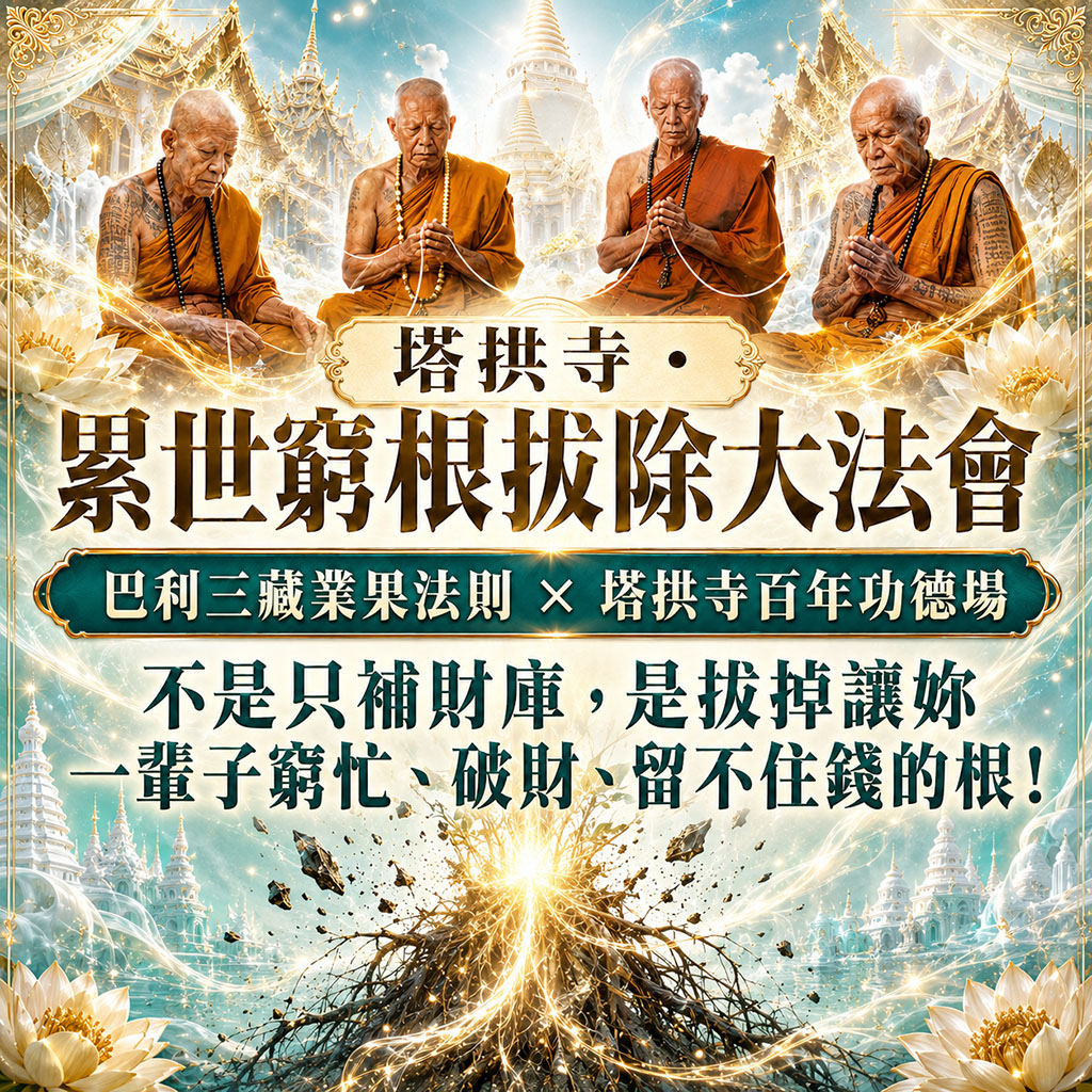 泰幸福-【塔拱寺百年】累世窮根拔除大法會