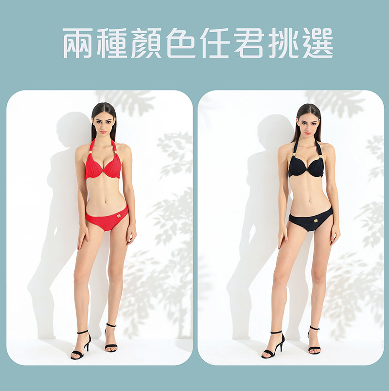 Sdare 惡魔之吻極致深V金環美胸比基尼-黑