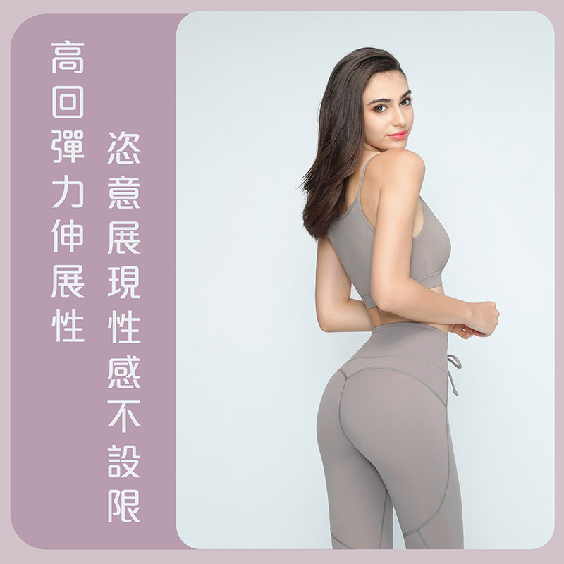 Sdare 偷心女孩交叉鏤空運動內衣-灰